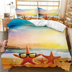 Summer Beach Quilt Cover Set