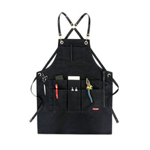 Load image into Gallery viewer, New Durable Goods Heavy Duty Unisex Canvas Work Apron With Tool Pockets Cross-back Straps Adjustable For Woodworking Painting - Aprons