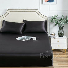 Load image into Gallery viewer, 1800TC Silk Satin 3pcs Bottom Fitted Sheet Set
