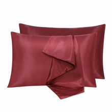 Load image into Gallery viewer, Queen Size Silk Satin Pillow Case