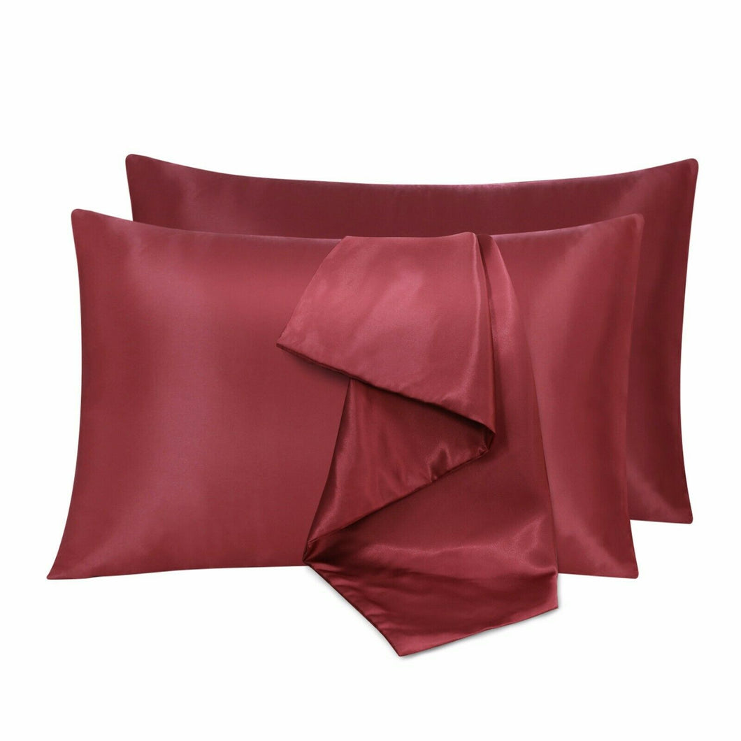 Queen Size Silk Satin Pillow Case