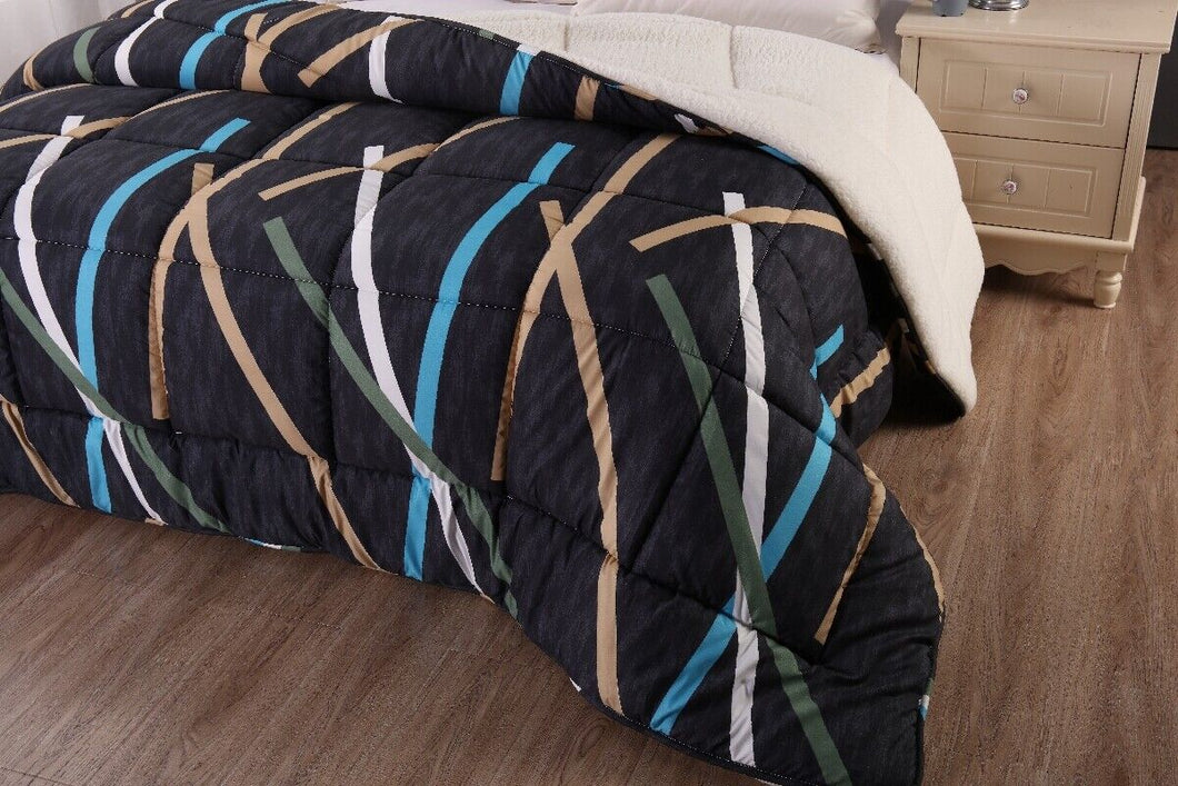 180gsm Sherpa Fleece Bedspread Set