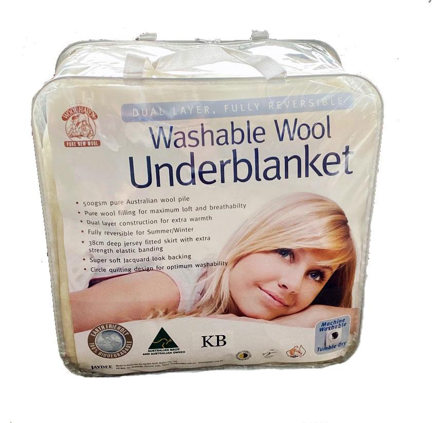 Woolhaven Washable Wool Reversible Underblanket